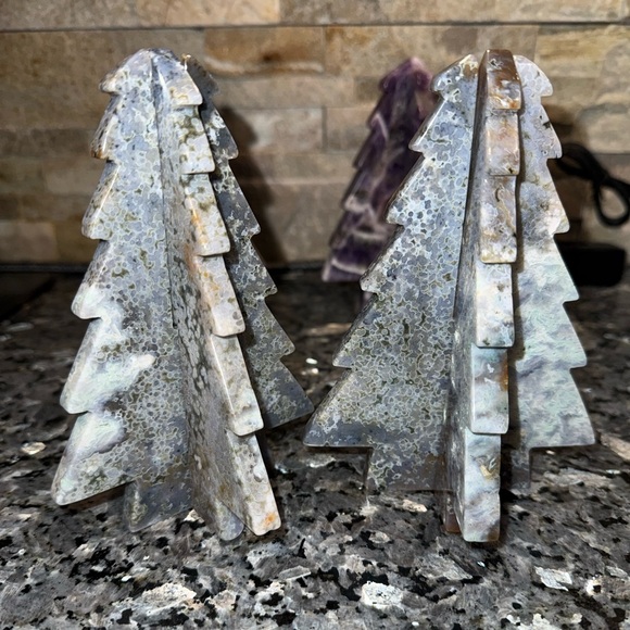 Crystal Tree Puzzle Piece - Pick 1 - Ocean Jasper or Dream Amethyst - Picture 8 of 9